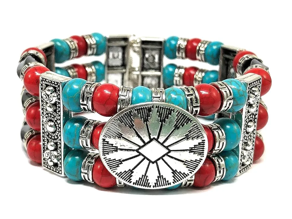 Mens Native American Turquoise Bracelet,,,