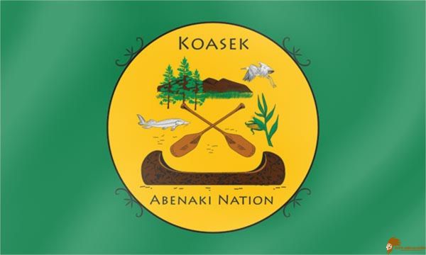 Abenaki Koasek Band Native American Green flag