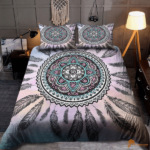 Bedding Set with Peace Circle Dream Catcher Design