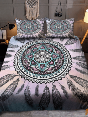 Bedding Set with Peace Circle Dream Catcher Design