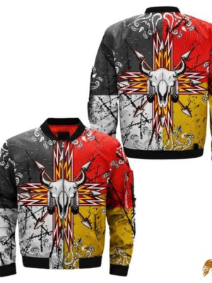 Bison Arrow 3D Pullover Native American Jacket