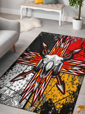 Bison Arrow Native American Pride-Inspired Area Rug with Symbolic Style