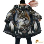 Black Dream Cloak with Native American Wolf Dreamcatcher