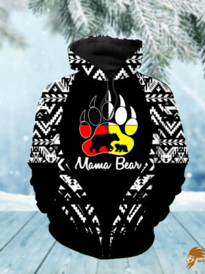 Black Pattern Native Pride 3D Hoodie