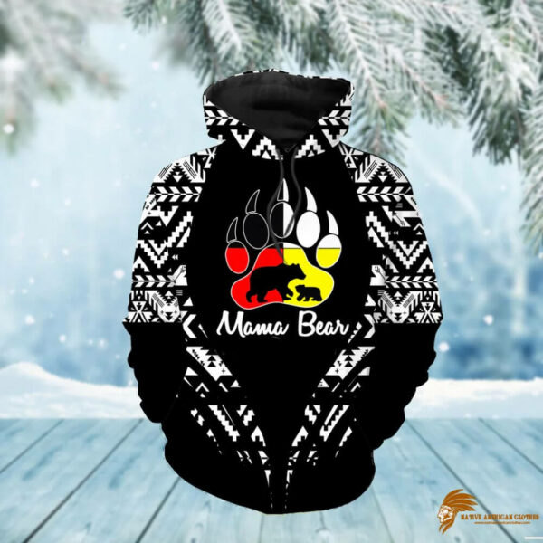 Black Pattern Native Pride 3D Hoodie