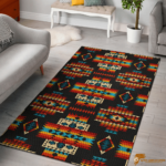 Black Traditional Native American Rug Patterns