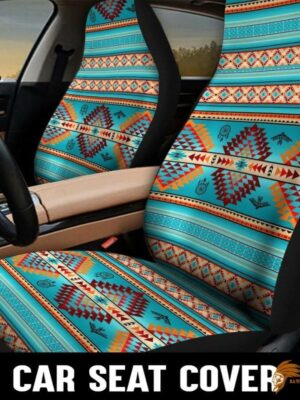 Blue Native Car Seat Cover SEANAT002