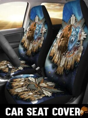 Blue Native Car Seat Cover SEANAT013