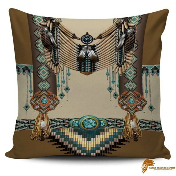 Brown Native American United Tribes Custom Pillow Covers PILNAT002