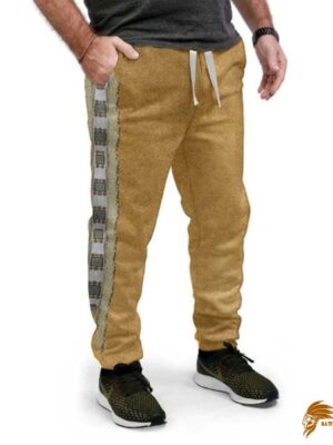 Brown Native Pattern Sweatpants