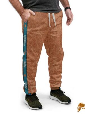 Brown Plaid Native Sweatpants