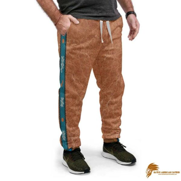 Brown Plaid Native Sweatpants