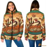 Checkered Kokopelli Myth Women's Padded Jacket