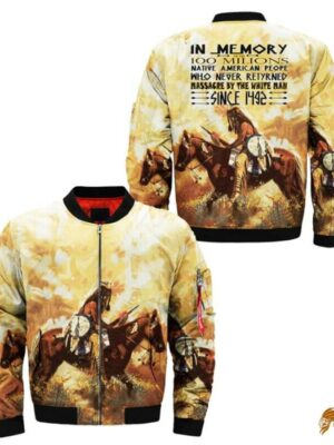 In Memory Of The 100 Millions Native American Jacket