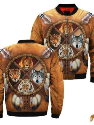 Lion Tiger Wolf Native Dreamcatcher Jacket