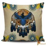 Luxury Blue Thunderbird Native American Pillow Covers PILNAT018