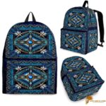 Mandala Blue Native American Backpack BACNAT009