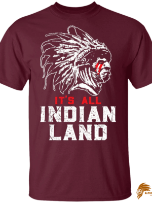 Men's Native American Design All Indian Land T-Shirt - G500 Gildan 5.3 oz. T-Shirt