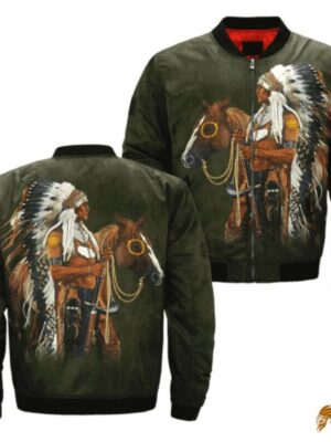 Native American Art Horseman Jacket