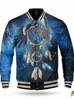 Native American Blue Galaxy Dreamcatcher Jacket