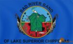 Native American flag of the Bad River stretch of Chippewa