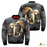 Native American Indian Eagle Wolf Spirit Animals Jacket - JACNAT061