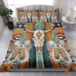 Native American Style Bedding Set with Buffalo Bones