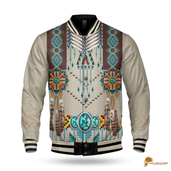 Native American Turquoise Blue Pattern Jacket