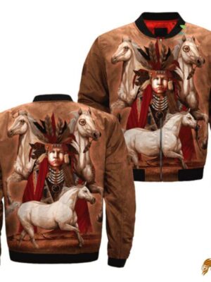 Native Stories Of Horse Origins Jacket - Embrace the Timeless Design