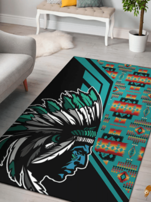 Pattern Native Bath Rug for Bathroom Elegance