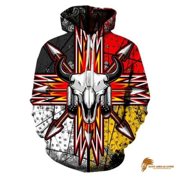 Patterned Hoodie Pullover - Native American Clothing