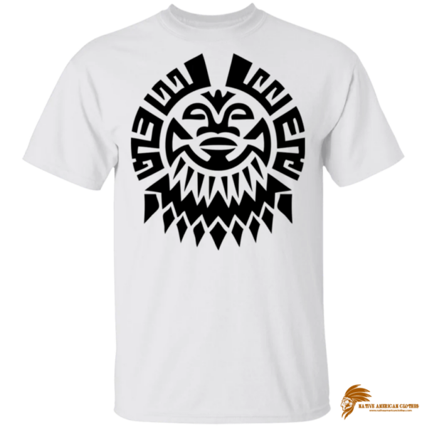 Patterned Mayan Tribal Face Vector T-Shirt