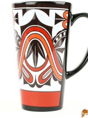 Patterned Myron Sarracino Pueblo Pottery Mug