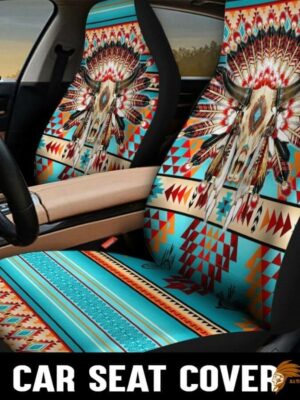 Patterned Skull Native Car Seat Cover SEANAT020