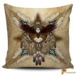 PILNAT009 Brown Eagle Dreamcatcher Native American Pillow Covers