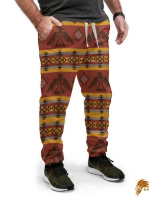 Plaid Native Yellow Patterns Sweatpants