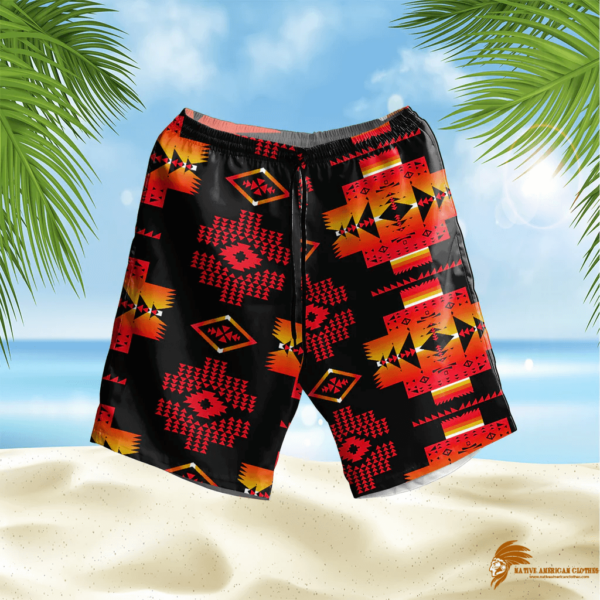 Plaid Pattern Native Hawaiian Shorts