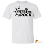 Printed I Stand With Standing Rock - Red w/ Black Text G500 Gildan 5.3 oz. T-Shirt