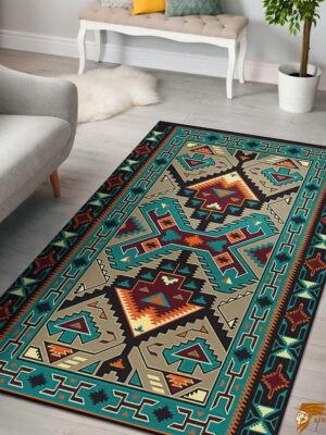 Printed Native American Culture Design Area Rug