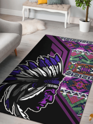 Purple Pattern Native Area hand-woven rugs