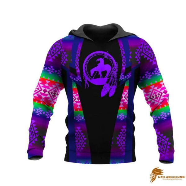 Purple Pattern Native Pride 3D Hoodie