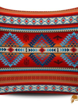 Red Thunderbirds Dreamcatcher Native American Pillow Covers PILNAT005