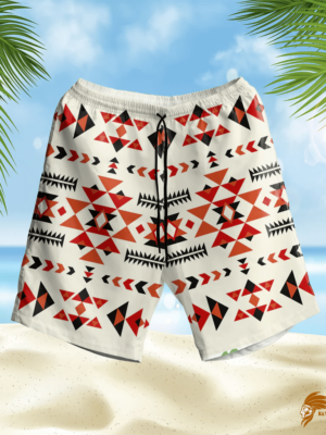 SHONAT019 Ethnic Pattern Design Hawaiian Shorts