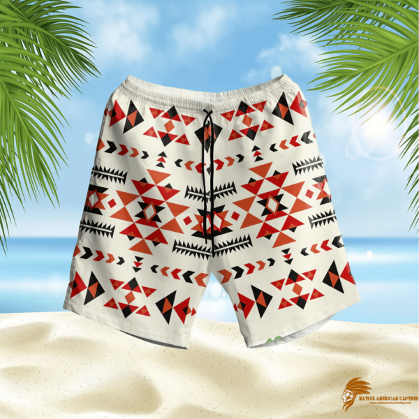 SHONAT019 Ethnic Pattern Design Hawaiian Shorts