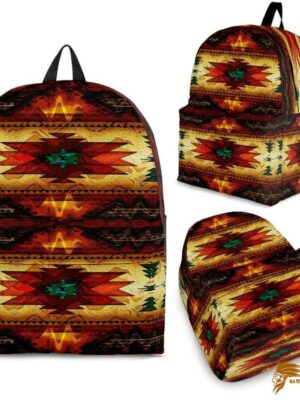 Southwest Brown Symbol Native American Backpack BACNAT013