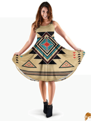 Southwest United Tribes Design Native American 3D Style Dress