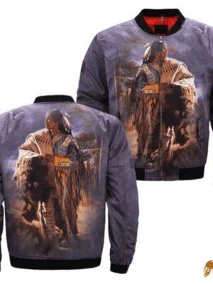 The Life Of Native Indian Americans Bomber Jacket JKNATIVE