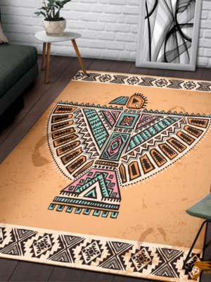 Thunderbird United Tribes Symbol Native American Pride Hand-woven Rug