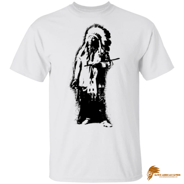 Traditional Men's Chief American Horse Lakota Sioux Native American Print T-Shirt