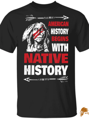 Traditional Men's Retro History Native American G500 Gildan 5.3 oz. T-Shirt